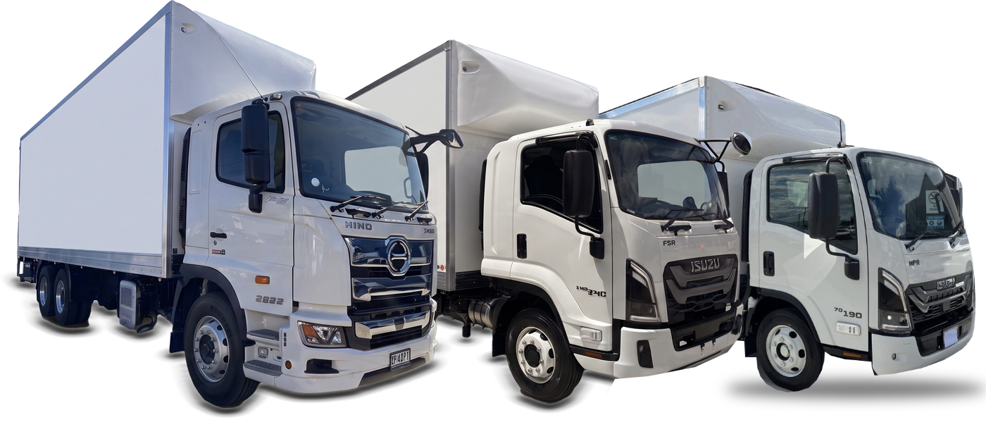 Tranto 2900 Jumbo, 2600 Cargo and 2200 Parcel Series pantechs side by side