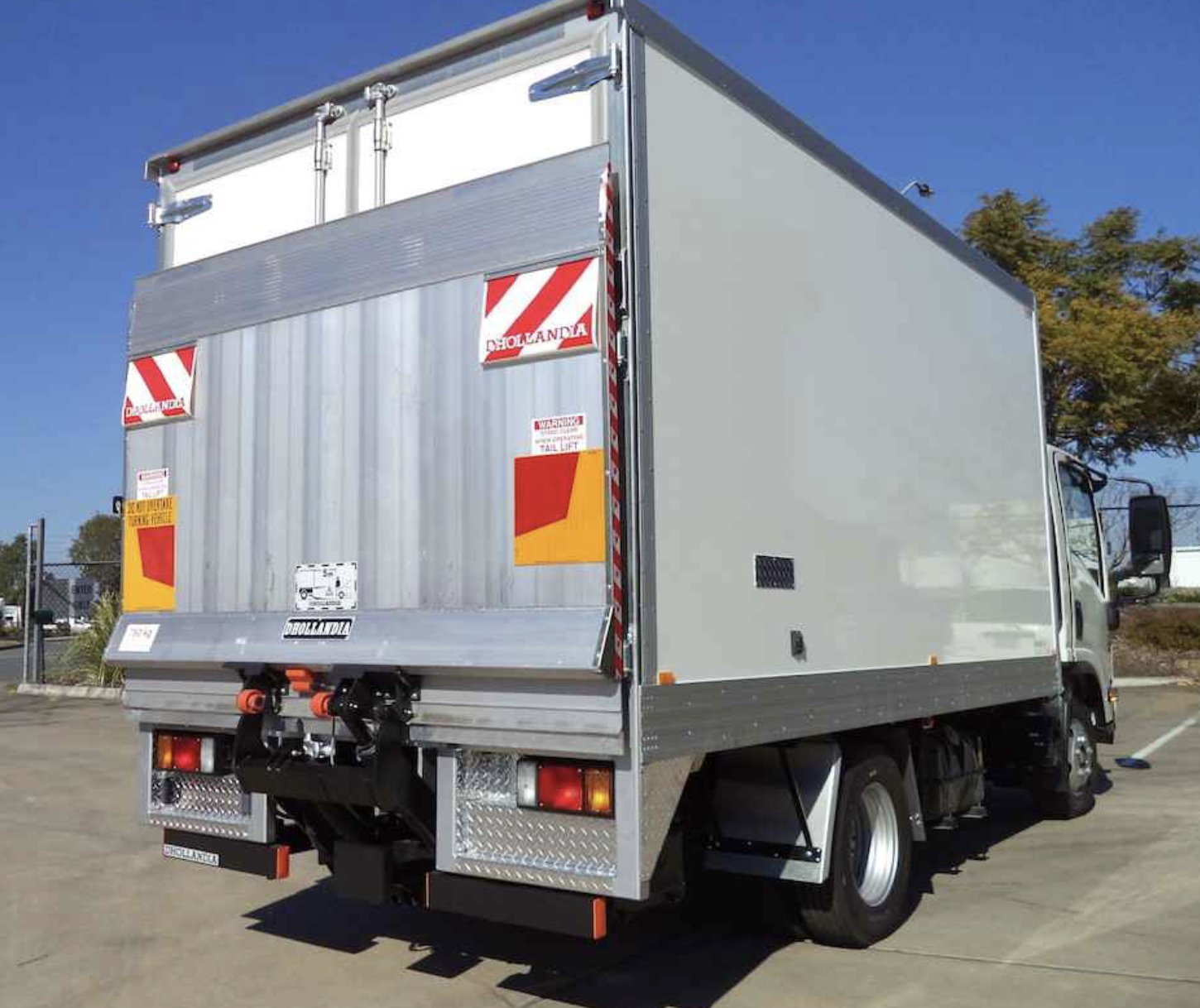 Dhollandia loader on the rear of a pantech