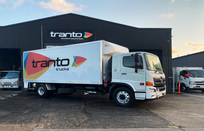 A new truck fabricated by tranto trucks